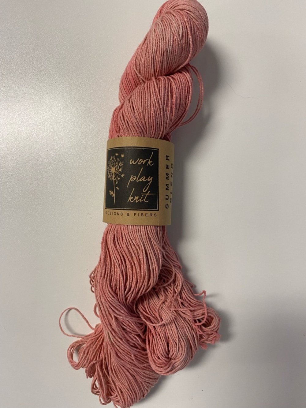Work Play Knit Summer Blend Cotton/Linen Blend Yarn - Dusty Rose
